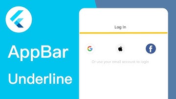 Flutter AppBar with Underline