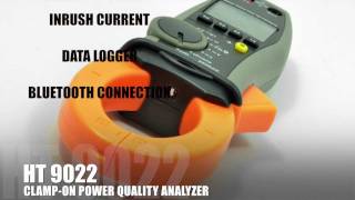 CLAMP-ON POWER QUALITY ANALYZER ENERGY LOGGER. HT Instruments HT 9022