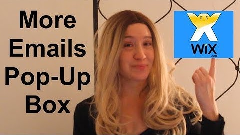 How to Add a Popup in Wix - collecting emails