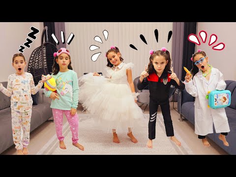 ELİF SİNEM KOSTÜM PARTİSİNE GİDİYOR !! BAKIN NELER GİYDİ ??? ماما جابت بيبي - جنى مقداد | طيور الجنة