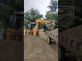 jcb is cutting the soil and stone together and loading it on the tractor🚜. #shorts #ytshorts