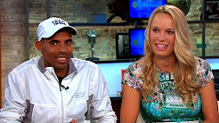 Athletes Meb Keflezighi and Caroline Wozniacki announce plans to run 2014 NYC marathon
