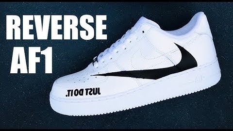 REVERSE SWOOSH AIR FORCE 1 CUSTOM - Jordan Vincent