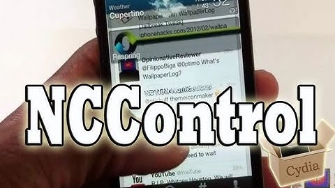 NCControl (Cydia Tweak) - Allows You To Pass through Notification Center