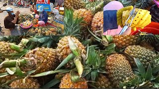 Tac Cau Pineapple fruit, famous throughout Vietnam, is loved and chosen by many people