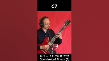 II V I with Open Voiced Triads in F Major 5