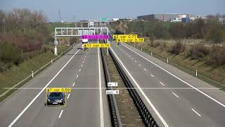 Vehicle counting - YOLOv8 with ByteTrack - Annotation using RoboFlow Supervision
