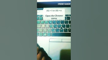 Windows Shortcut to Open Chrome Menu No Mouse Needed! Open Chrome Menu with Keyboard Shortcut