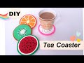 Diy how to make tea coaster without silicon mould  tea coaster   artisticsoulcrafts