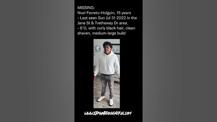MISSING PERSON ALERT  | Noel Ferreto-Holguin, 15 |...