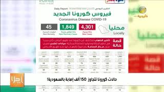 حالات كورونا تتجاوز  150 ألف إصابة بالسعودية!