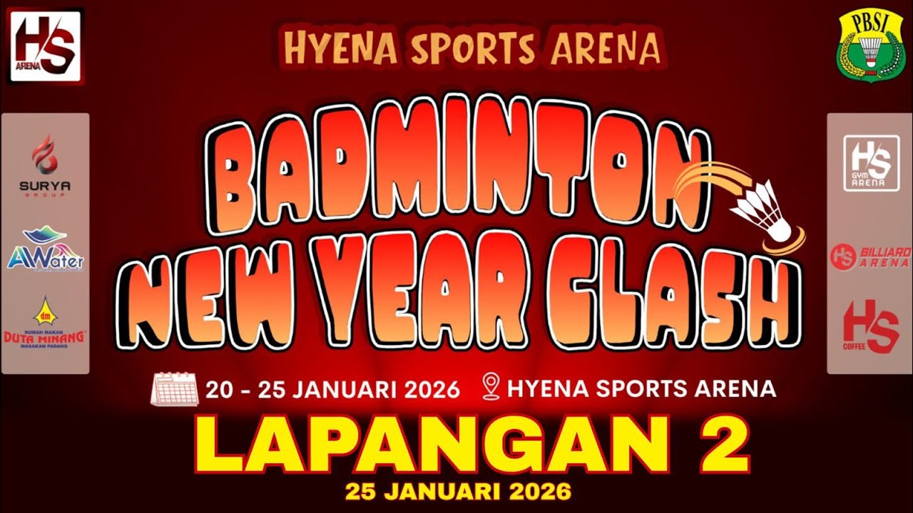 FINAL - LAPANGAN 2 | Hyena Sports Arena Open #2 Tahun 2026