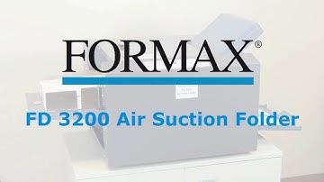 Manufacturer Video of the Formax FD 3200 Automatic Tabletop Document Paper Folder