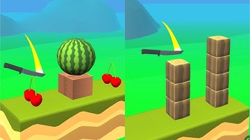 Knife Jump! Very Satisfying And Relaxing ASMR Slicing Game