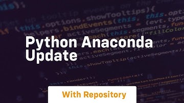 python anaconda update