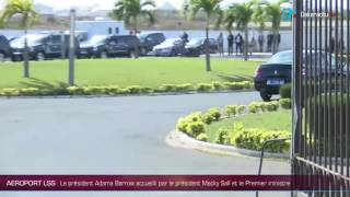 Aeroport Lss : le président Barow accueilli par le président de la république et le premier ministre