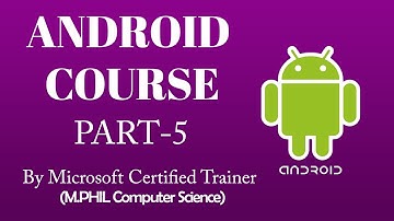 Android App Development | part -5 |  Full course series