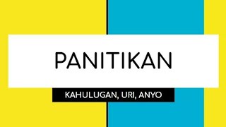 PANITIKAN - KAHULUGAN, URI, ANYO NG PANITIKAN #Panitikan #Kahulugan #Uri #Anyo