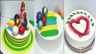 New Look Amazing Cake Green Cake Design👌 #cake #cakevideo #viral #short #cakedecorating 