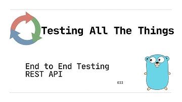 033: End to End - Test Driven Development (TDD) to create a REST API (Golang)