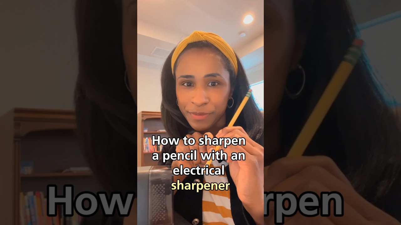 Mastering English with Pencil Sharpening Using an Electric Sharpener with Ease englishlanguage
