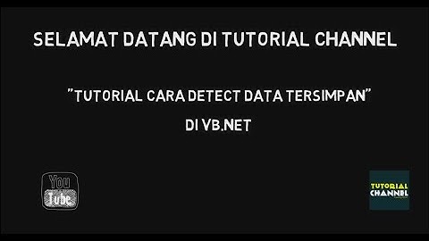 Tutorial Cara Detect Data Pada Database Di VB.Net