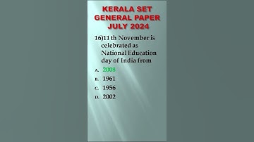 Qn(16)/KSET GENERAL PAPER JULY 2024QUESTIONS||#keralasetexam #setmaths2024