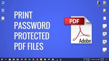 Print password protected pdf files