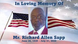 Mr. Richard Allen Sapp - Celebration of Life