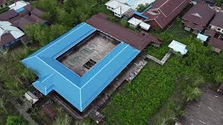 Distrik Agats - 039 - Bangunan Kantor Bkpsdm - Vidio Dari Udara