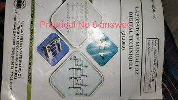 digital techniques || dte || 313303 manual answer, practical no 6 || k scheme #polytechnic #diploma