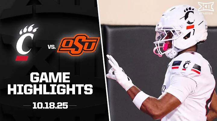 #24 Cincinnati vs. Oklahoma State Game Highlights | 2025 Big 12 Football