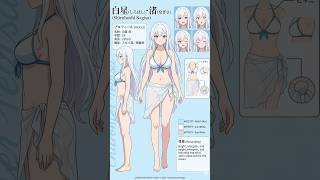 AIオリキャラ キャラクターシート画像集 #anime #aiartmodellookbook #waifu #aiart #aiイラスト