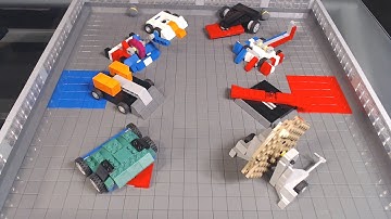 Lego Battlebots Fight Night Tombstone vs Duck!
