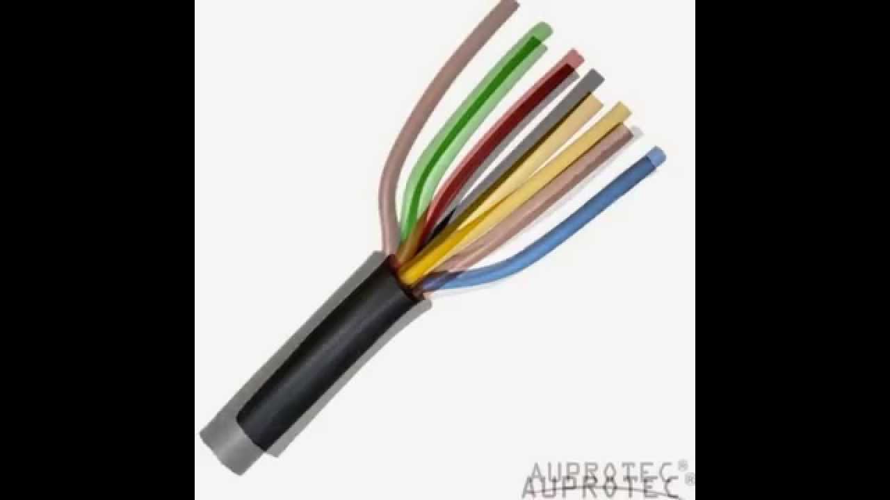 20m AUPROTEC Fahrzeugleitung FLYY 2x1,0 Mm² Flachkabel Sw/rt