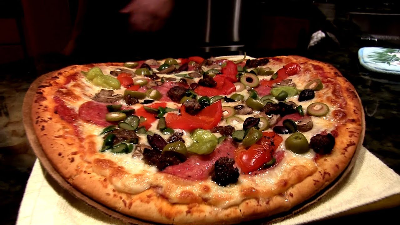 The Ultimate Pepper &amp; Cured Olive Pizza