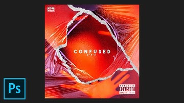 Torn Paper and Plastic Wrap Cover Art - Tutorial Photoshop CC 2021