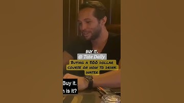 Tristan Tate Buys A $500 Course on How To Drink Water😂🤣|Tate #shorts #andrewtate #andrew #tatespeech