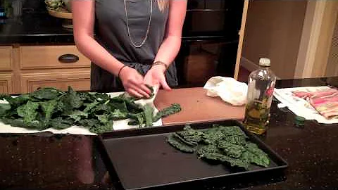 Cooking Kale Chips with Elena Varieur