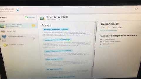 HP Smart Array P420i Controller - RAID1 Configuration