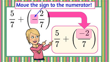 4 Steps to Add Rational Numbers in Fraction Form | Grade 7 Math | 7.NS.A.1 💚
