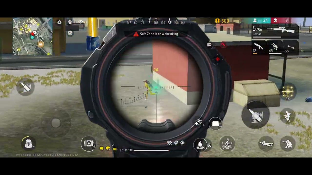 12 Kills Booyah 😱 Insane Free Fire Ranked Gameplay Full Rush - YouTube