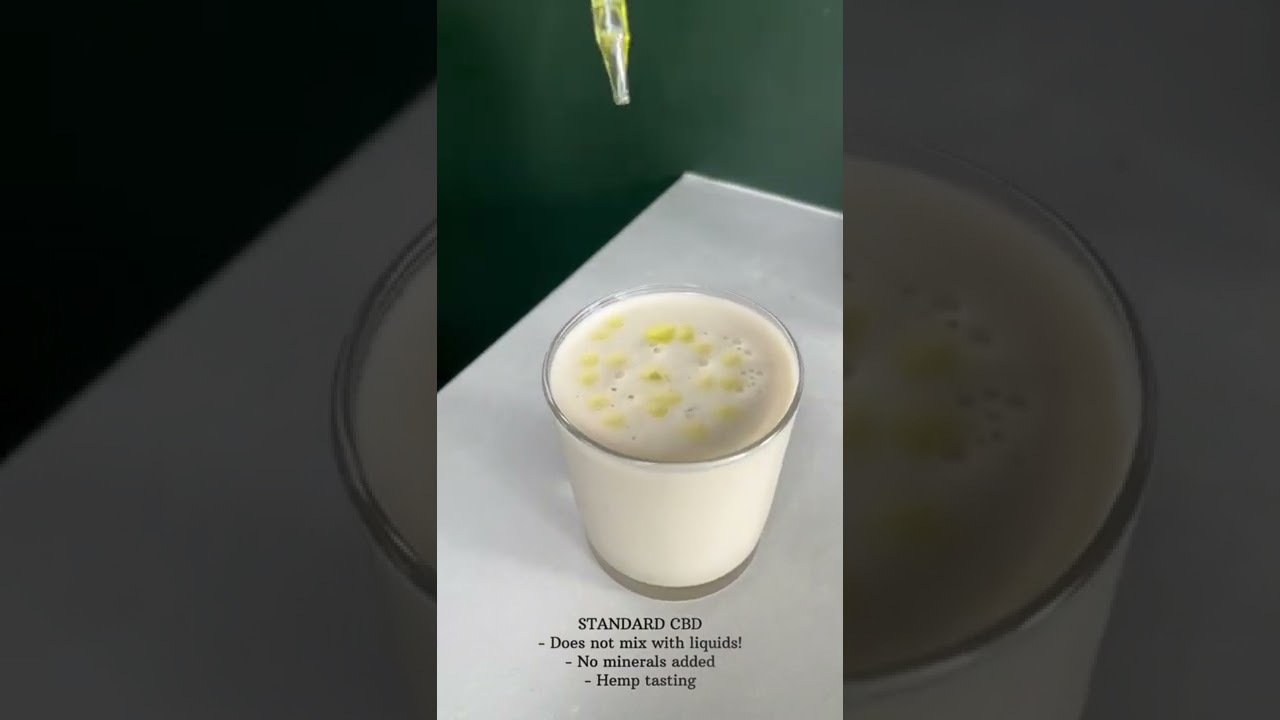 DEBUNKING : CBD Oil does't mix with liquids vs LevelOut Water Soluble CBD RESET mixing seamlessly