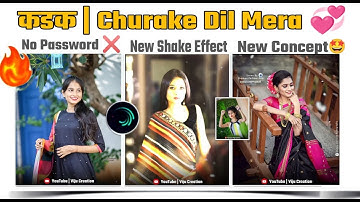 Churake dil mera beat sync status video editing | Alight motion status video editing|Marathi editing