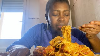 Asmr spaghetti mukbang, food for the soul