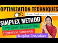 Simplex Method in Telugu | LPP Solved Steps 📊