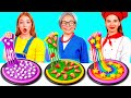 自分 vs おばあちゃんの料理チャレンジ | 壮大なハックとレシピ GoFun Challenge