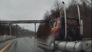 Cabover hauling white turkeys!