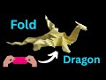 dragon -how to make origami dragon|easy origami dragon |how to fold a origami dragon| paper art