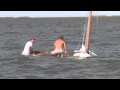 Cat boat capsizes on the barnegat bay